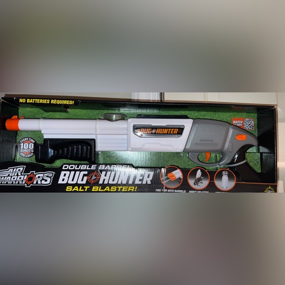COPY - NEW BUG HUNTER SALT BLASTER Air Warriors, DOUBLE BARREL SALT GUN FOR FLI… - Picture 14 of 15